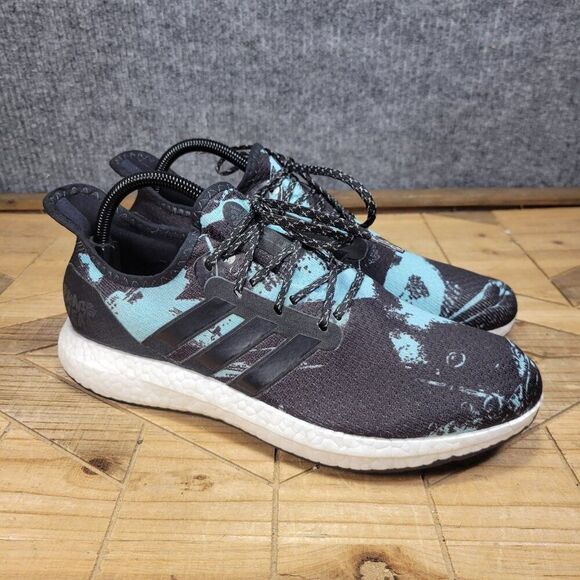? Adidas Parley x Speedfactory AM4 Black Blue Spirit Mens Shoes FV8177 Size 8.5 main image 5